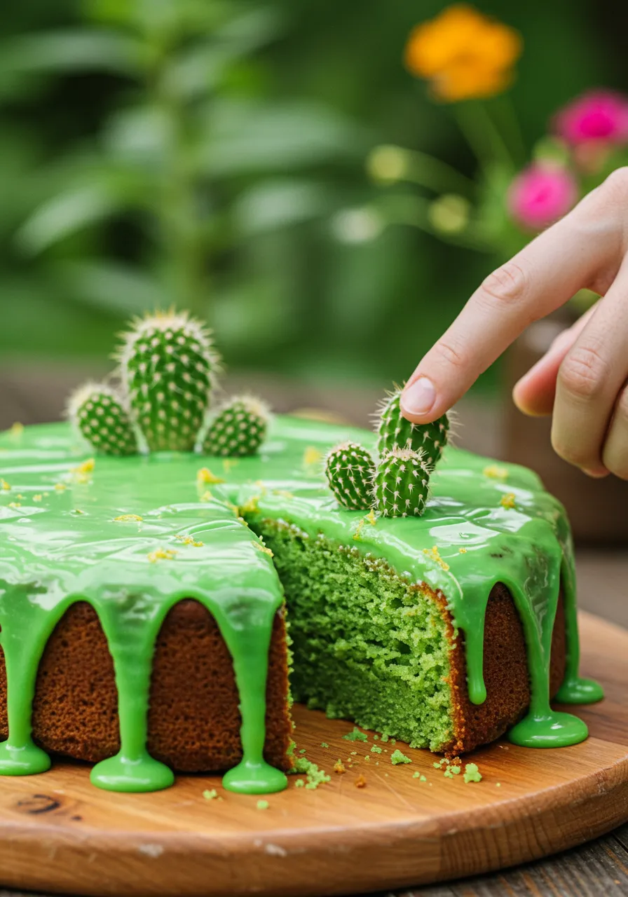 Cactus Lemon Drizzle Cake - secondary view